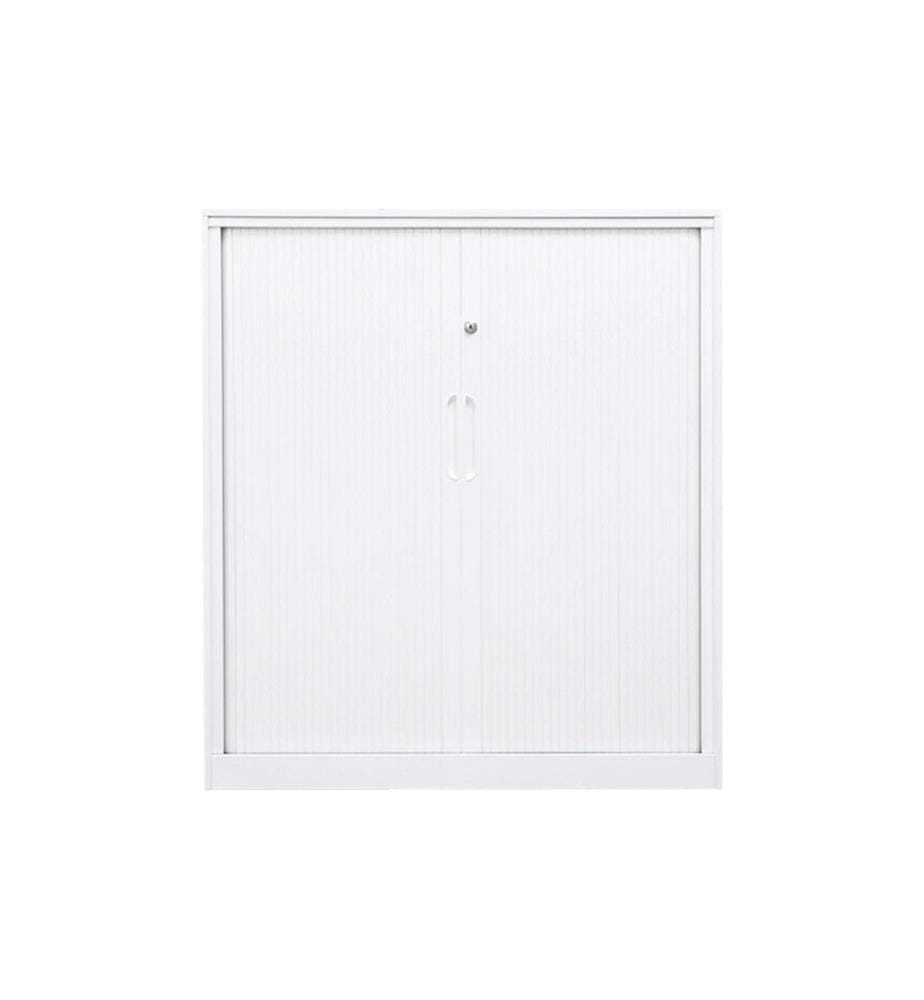 CONTINI - Armoire à rideau 900 x 900 x 450 mm, blanc