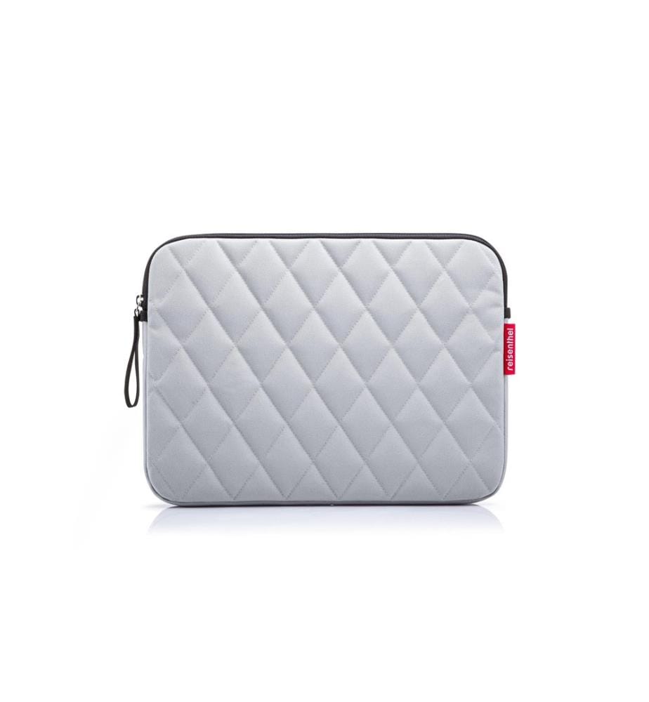 REISENTHEL - Sac pour notebook Notebook sleeve Rhombus Light Grey, 13.5