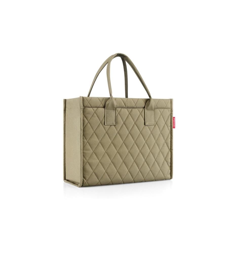 REISENTHEL - Sac daily shopper Rhombus olive