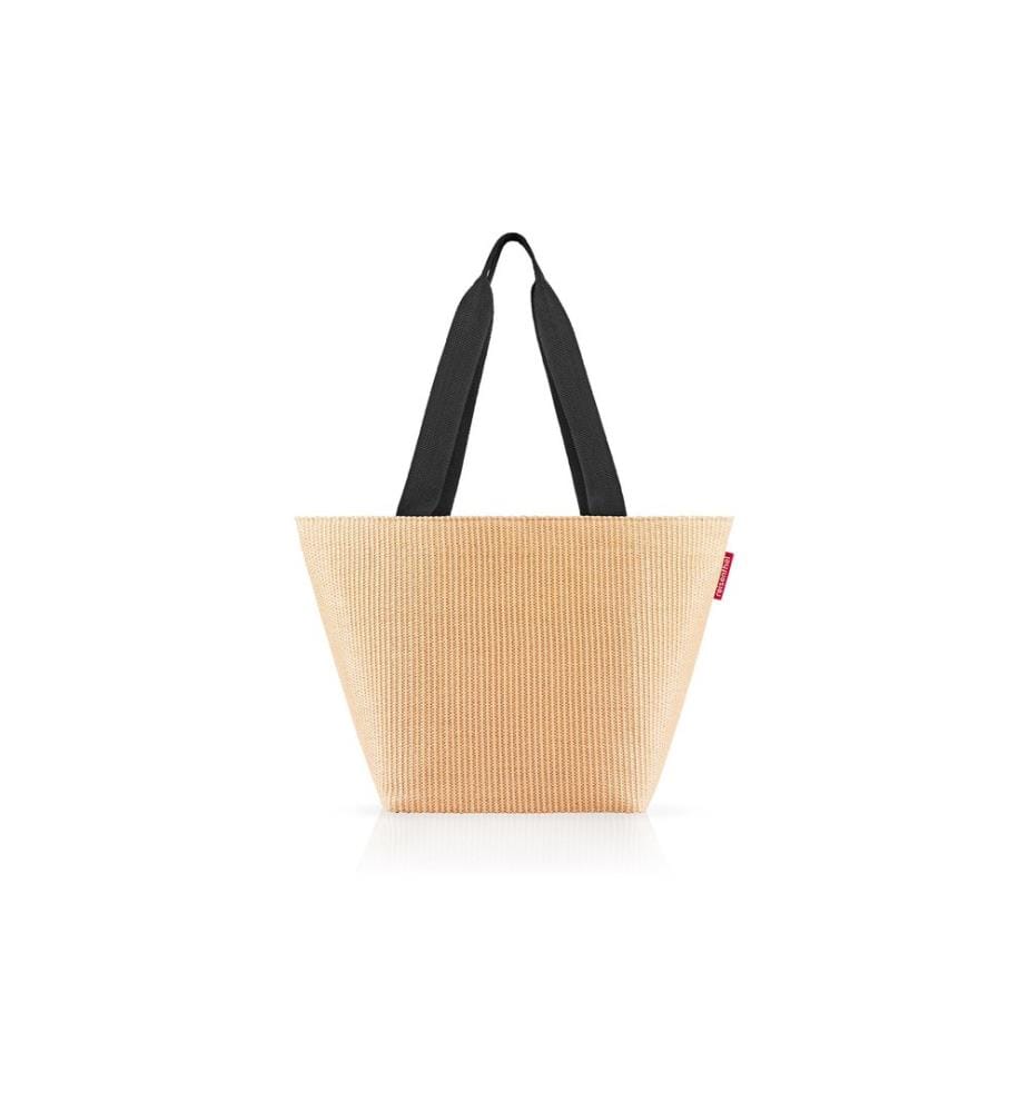 REISENTHEL - Sac Shopper M Raffia Nero