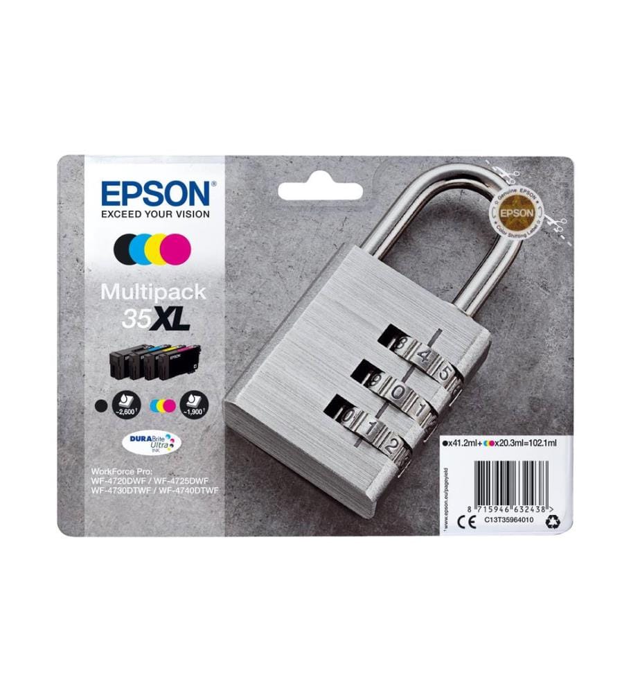 EPSON - Encre Multipack 35XL 4er Pack / C13T35964010 BK, C, M, Y