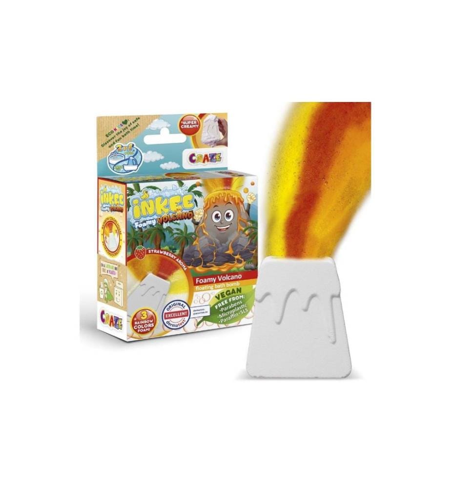 CRAZE - Plaisir dans la baignoire Inkee Foamy Volcano 1 Pièce/s