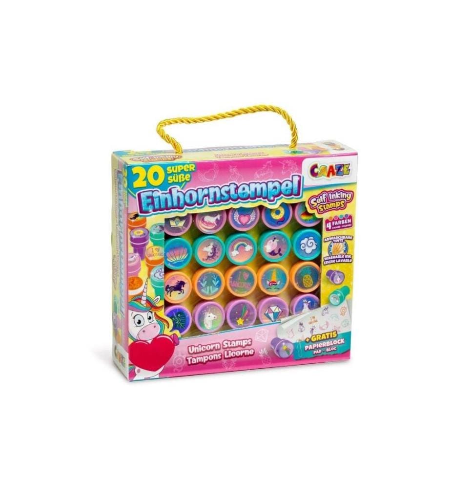 CRAZE - Tampon licorne 20 pièces
