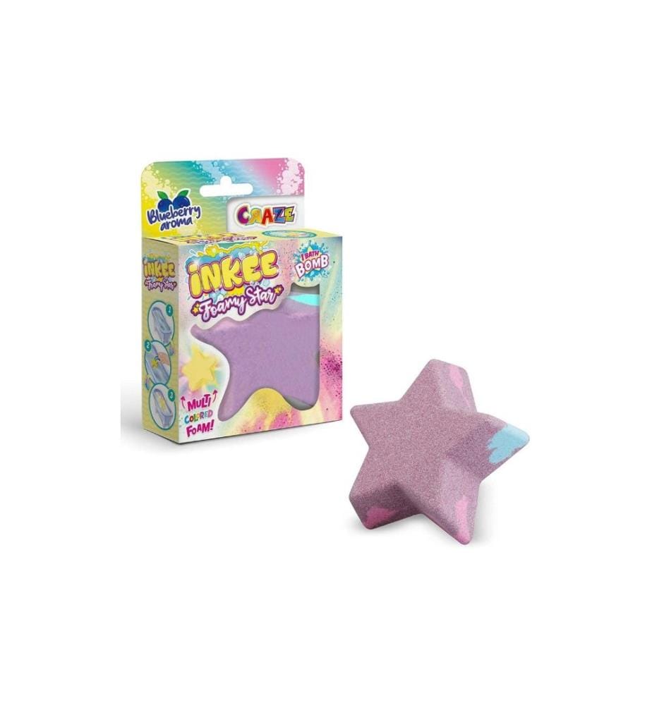 CRAZE - Plaisir dans la baignoire Bombe de bain Inkee Foamy Star assortis