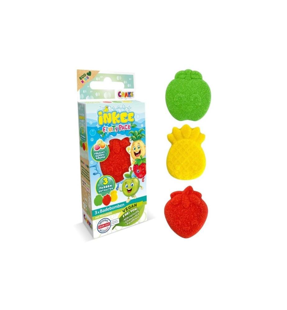 CRAZE - Plaisir dans la baignoire Inkee Mini Fruity Pack 3 Pièce/s