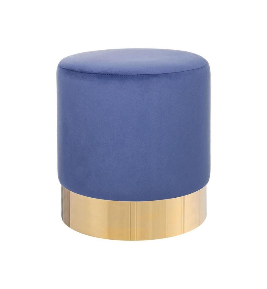 Pouf SOPHIA Velours Bleu marine