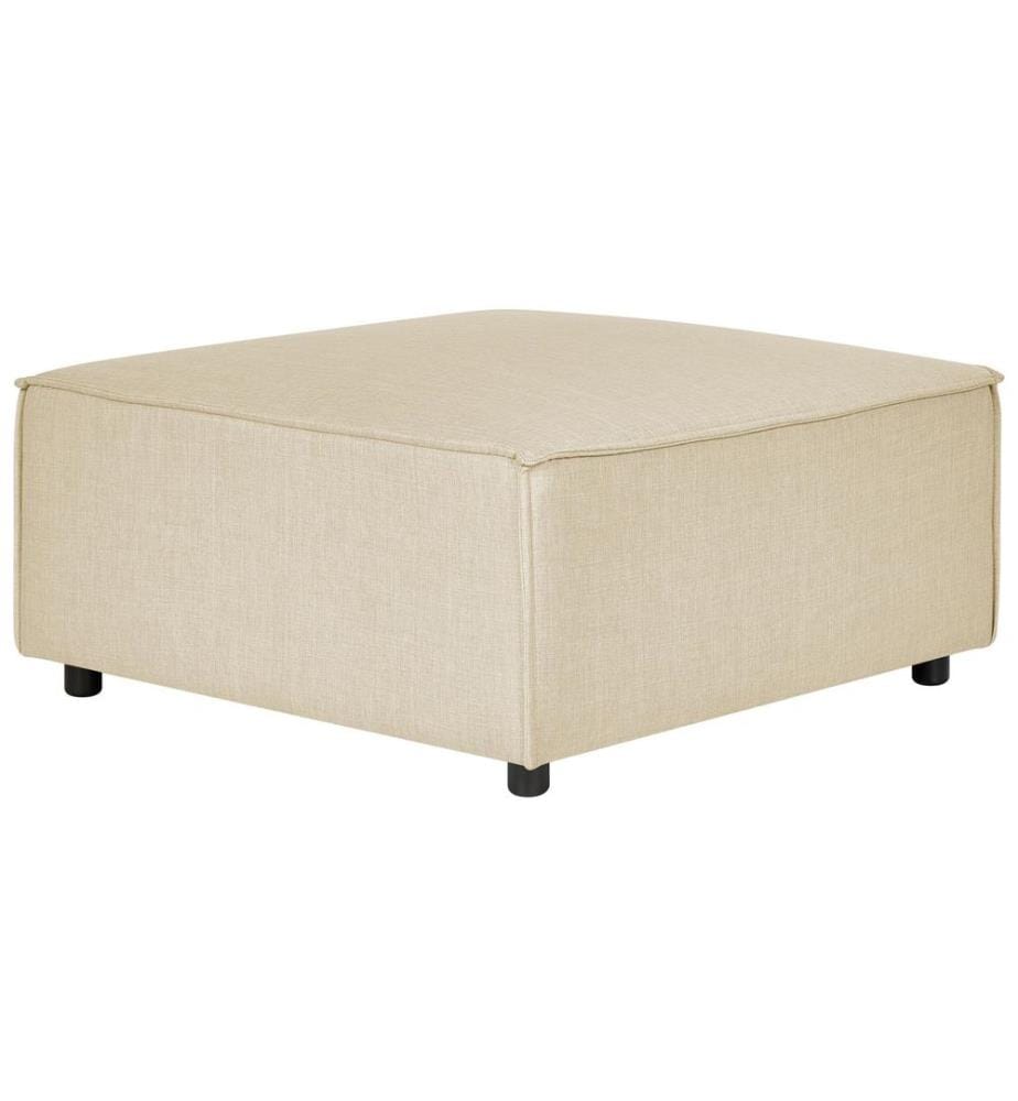 Ottoman APRICA Lin synthétique Beige