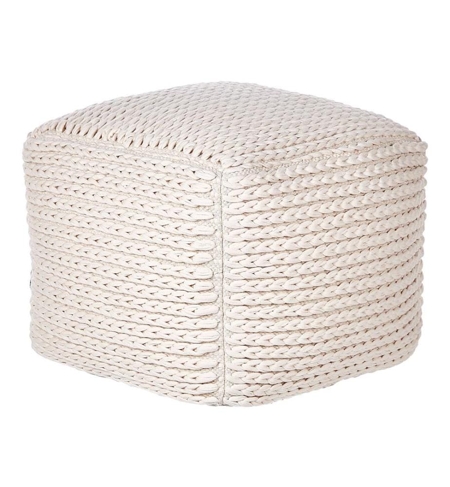 Pouf DAMAN Coton Beige clair