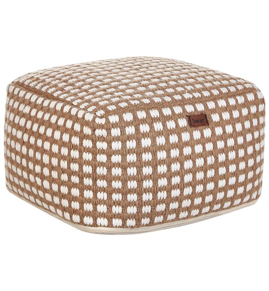 Pouf CHILAR Coton Beige