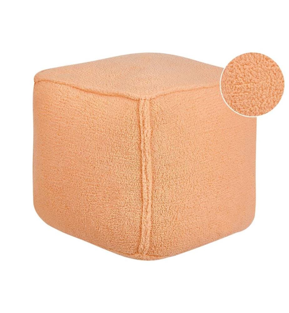 Pouf ALIPUR Bouclé Orange