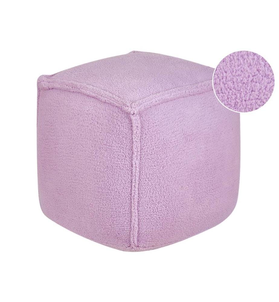 Pouf ALIPUR Bouclé Violet