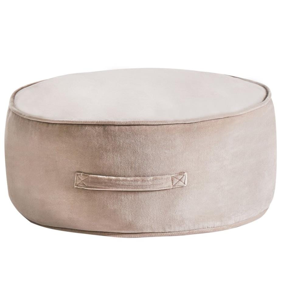 Pouf YULLE Velours Marron clair