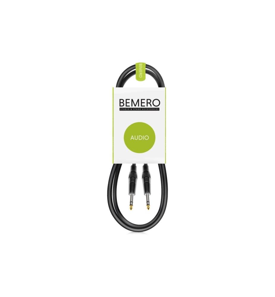 BEMERO - Câble audio 6.3 Cliquets - 6.3 Cliquets 0.75 m, Noir