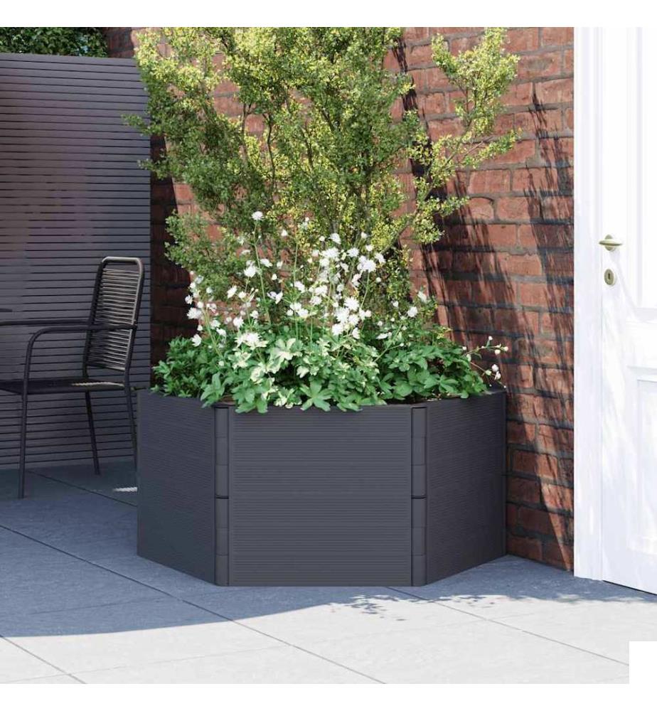 Jardinière anthracite PP