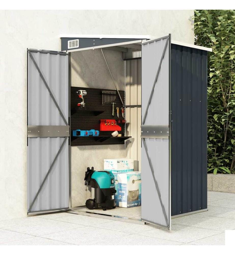Remise de jardin murale Anthracite 118x100x178 cm Acier
