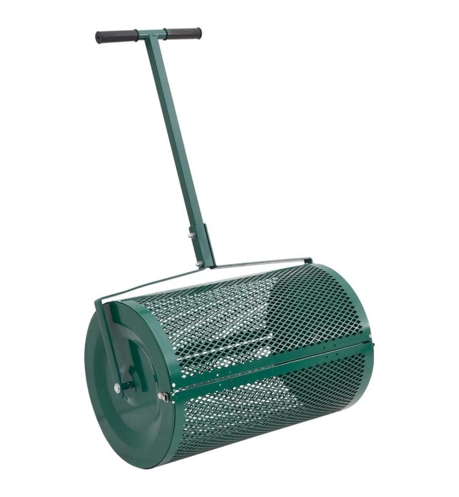 Épandeur de compost 75L vert Ø40x60 cm acier