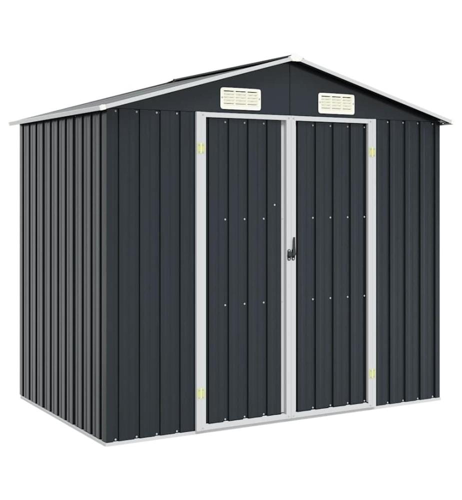 Abri de jardin Anthracite 205x129x183 cm Acier galvanisé
