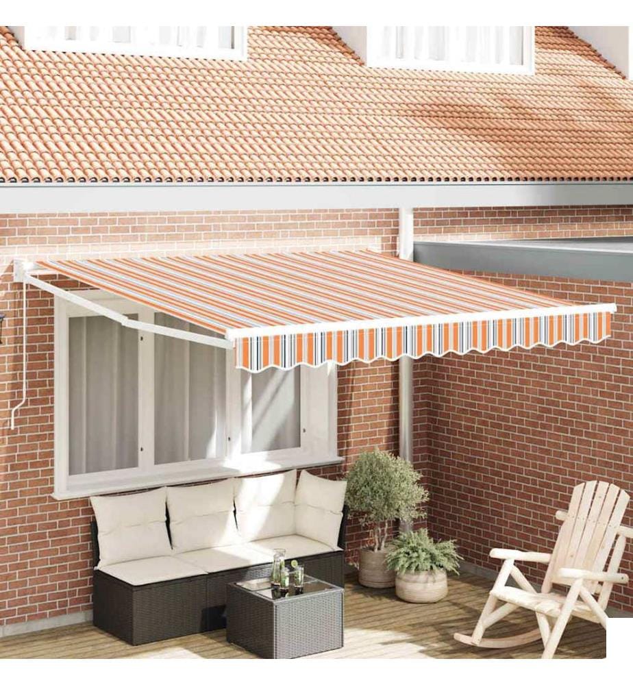 Auvent rétractable Multicolore 350 x 250 cm
