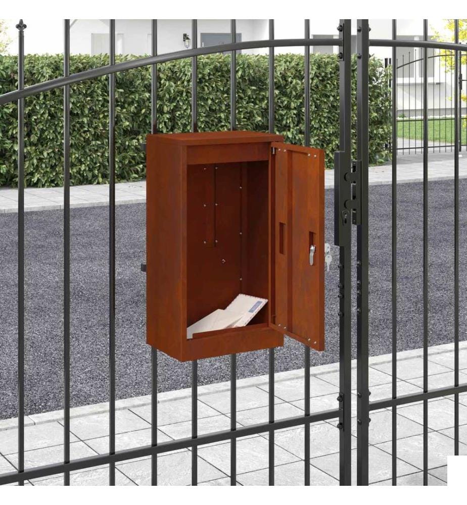 boîte aux lettres Rouillé 30 x 20 x 55 cm Acier patiné
