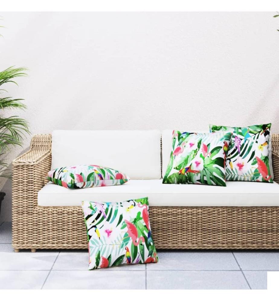 Coussins décoratifs lot de 4 Multicolore 50x50 cm Tissu