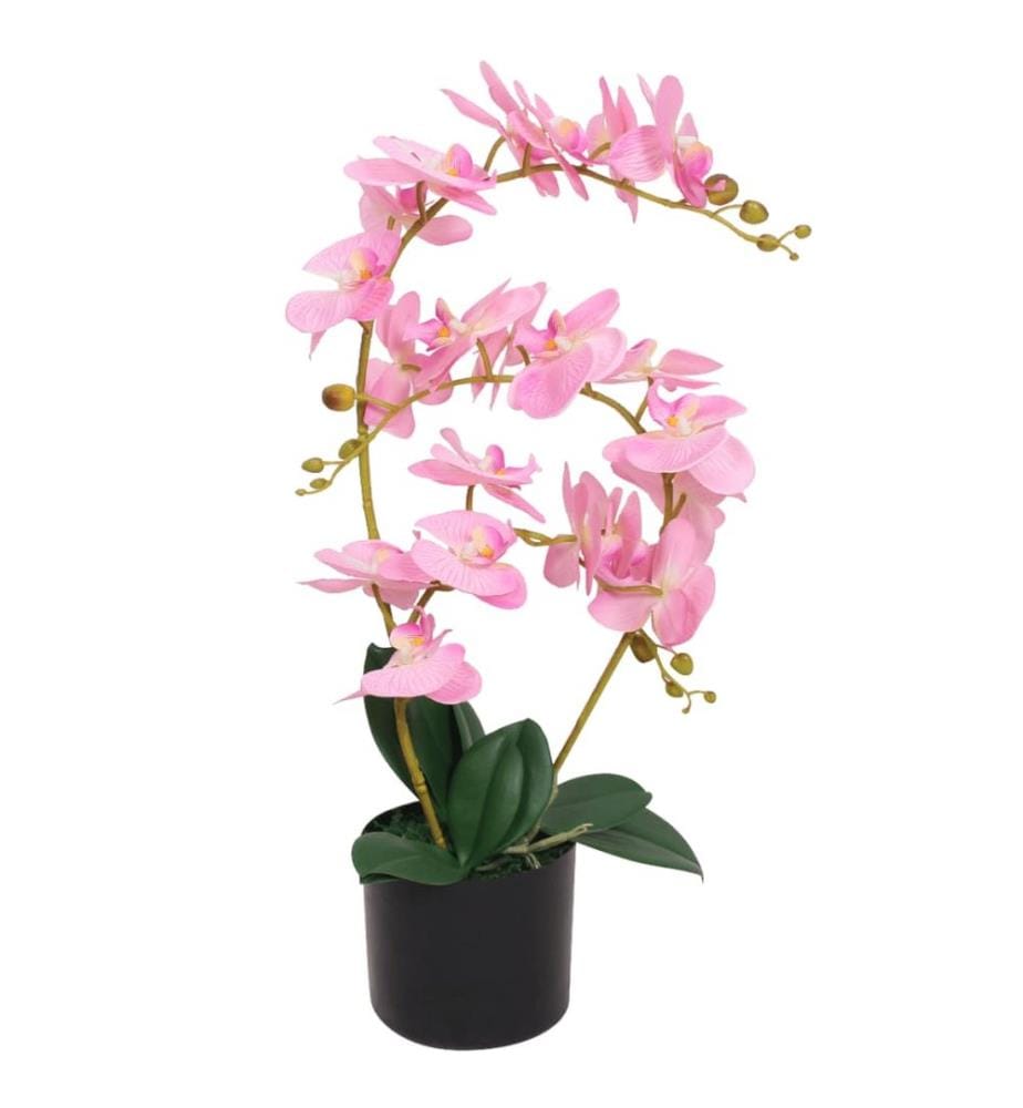 Plante artificielle avec pot Orchidée 65 cm Rose