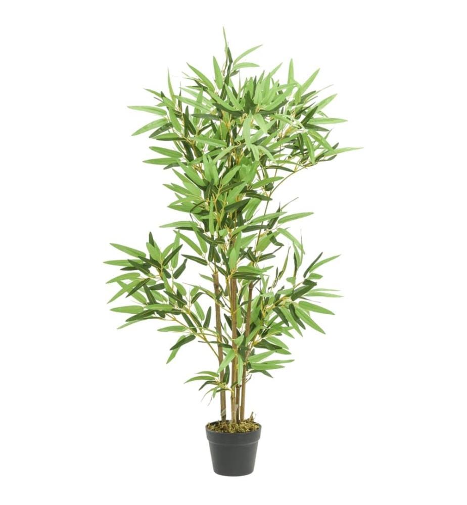 Bambou artificiel 552 feuilles 120 cm vert