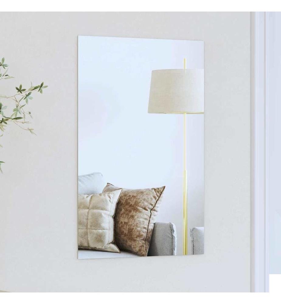 Miroir mural Rectangulaire 60 x 40 cm verre trempé