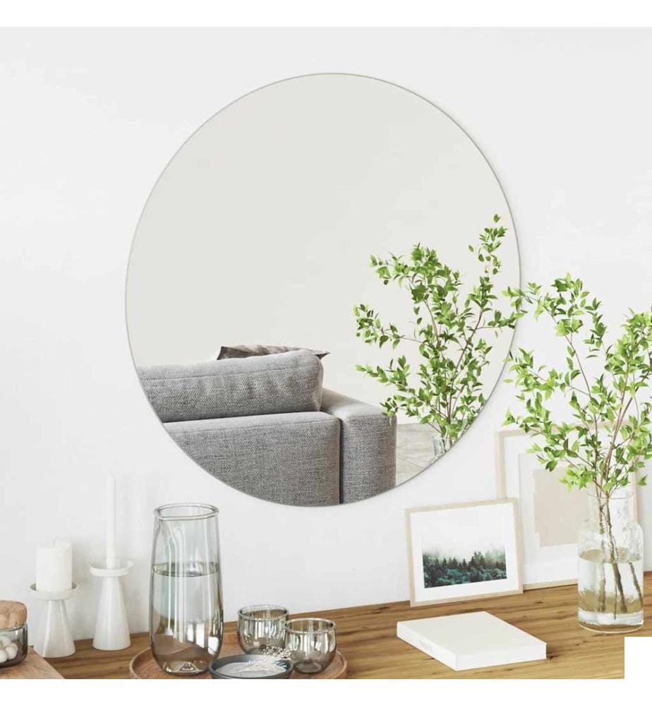 Miroir mural Rond Ø 70 cm verre trempé