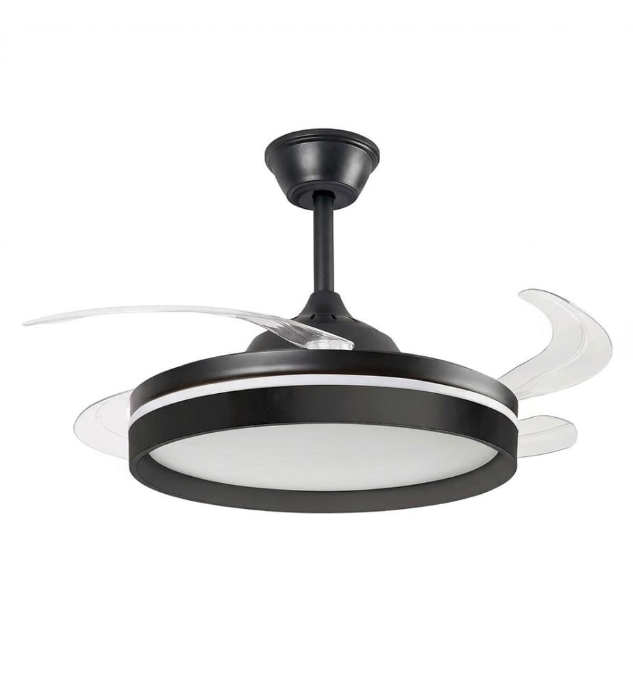Ventilateur de Plafond avec Lumière LED - Noir