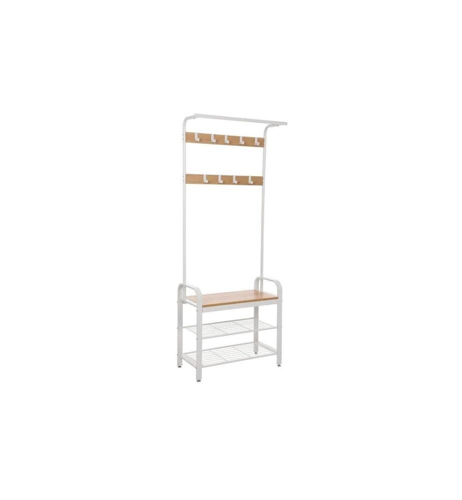 VASAGLE - Portemanteau avec porte-chaussures 72 x 183 cm