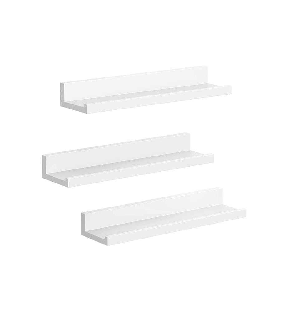 Songmics - Étagère murale en forme de u , Blanc