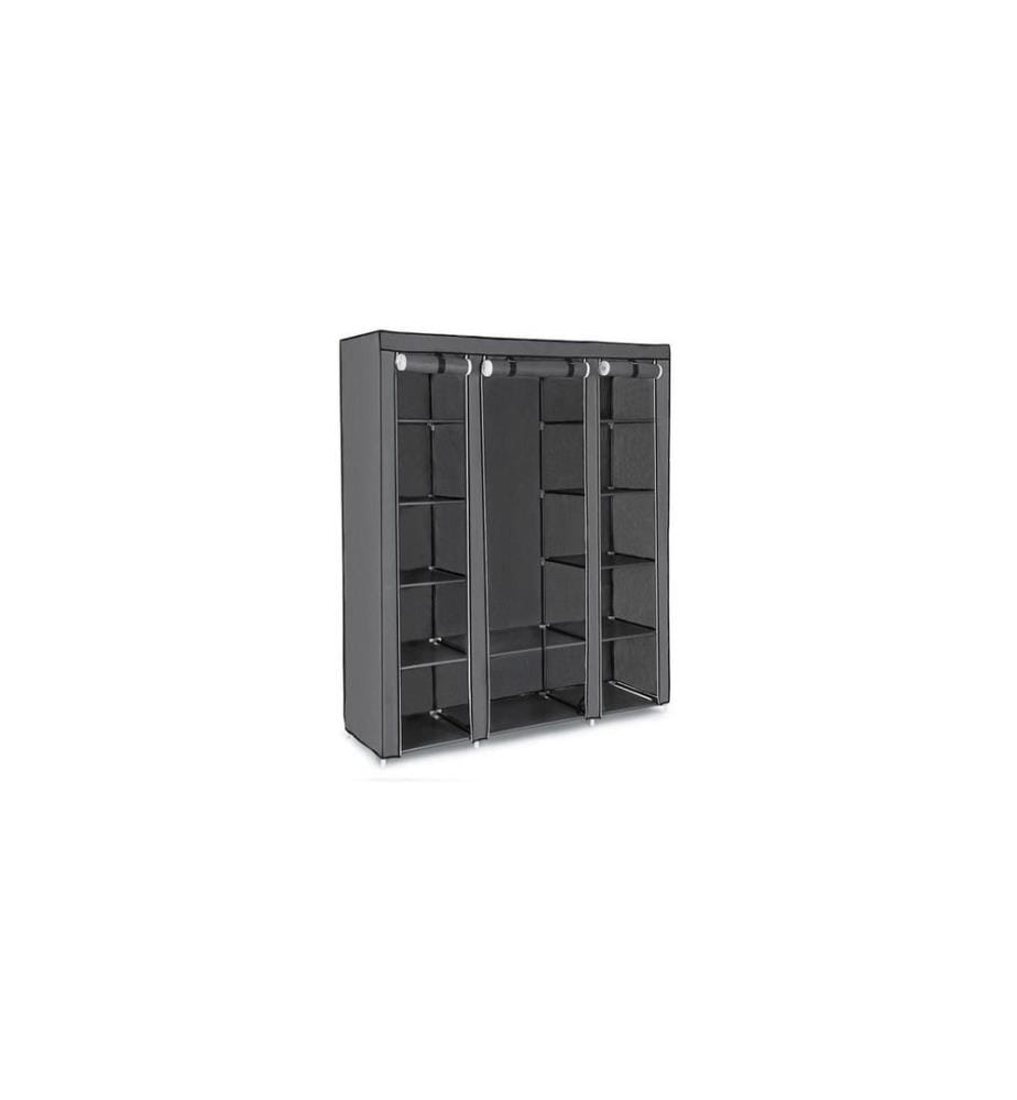 Songmics - Étagère avec portes relevables Gris
