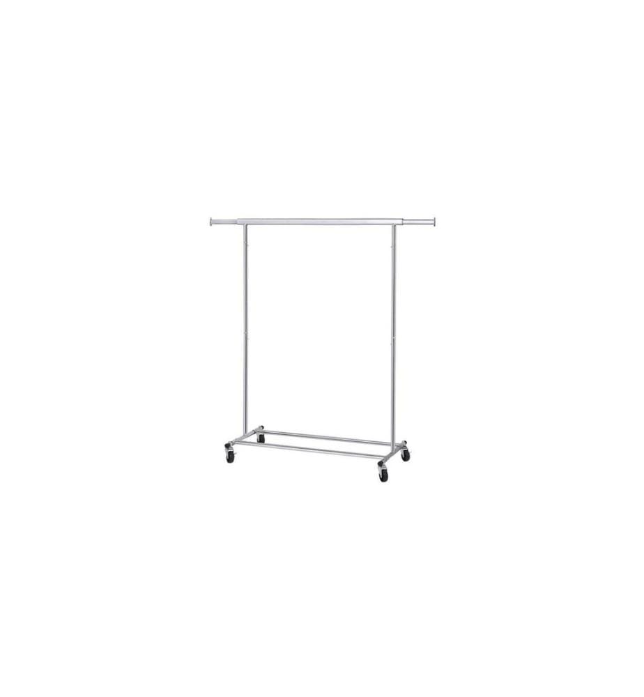 Songmics - Porte-manteau Chromé 160 cm, Argenté