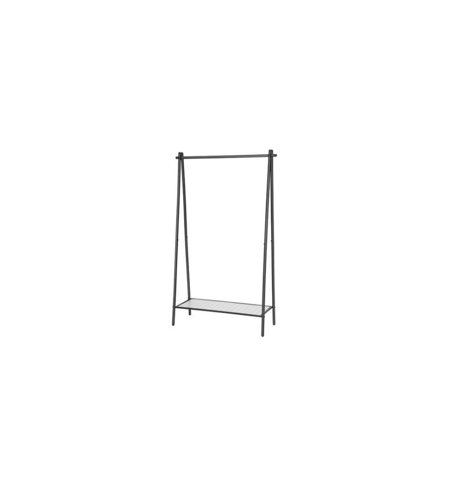 Songmics - Porte-manteau 153 cm, Noir/Noir mat