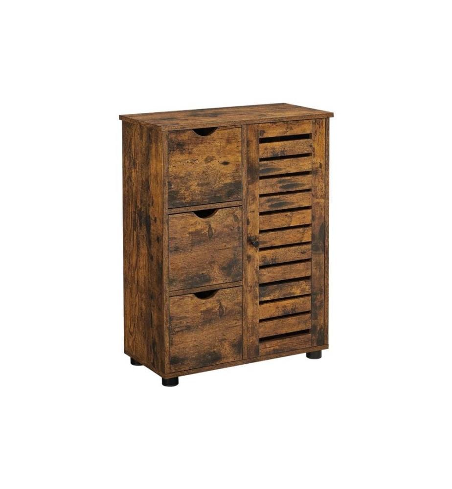 VASAGLE - Armoire avec tiroirs 60 x 80 cm, Brun