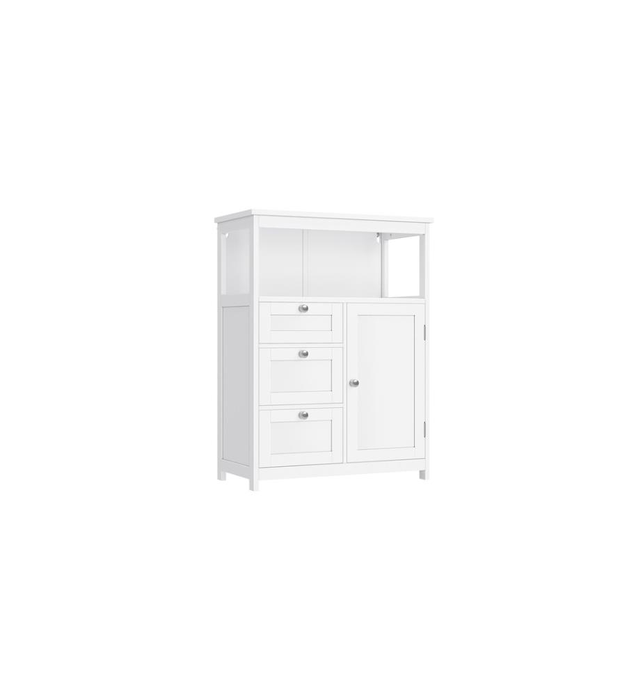 VASAGLE - Commode Floor Cabinet, MDF, 60 x 80 cm, blanc