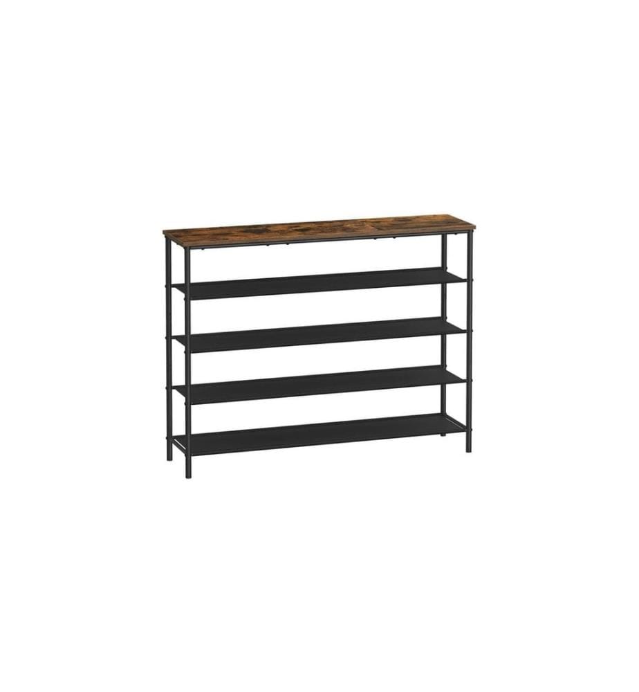 VASAGLE - Support pour chaussures 29 x 120 cm, Brun/Noir