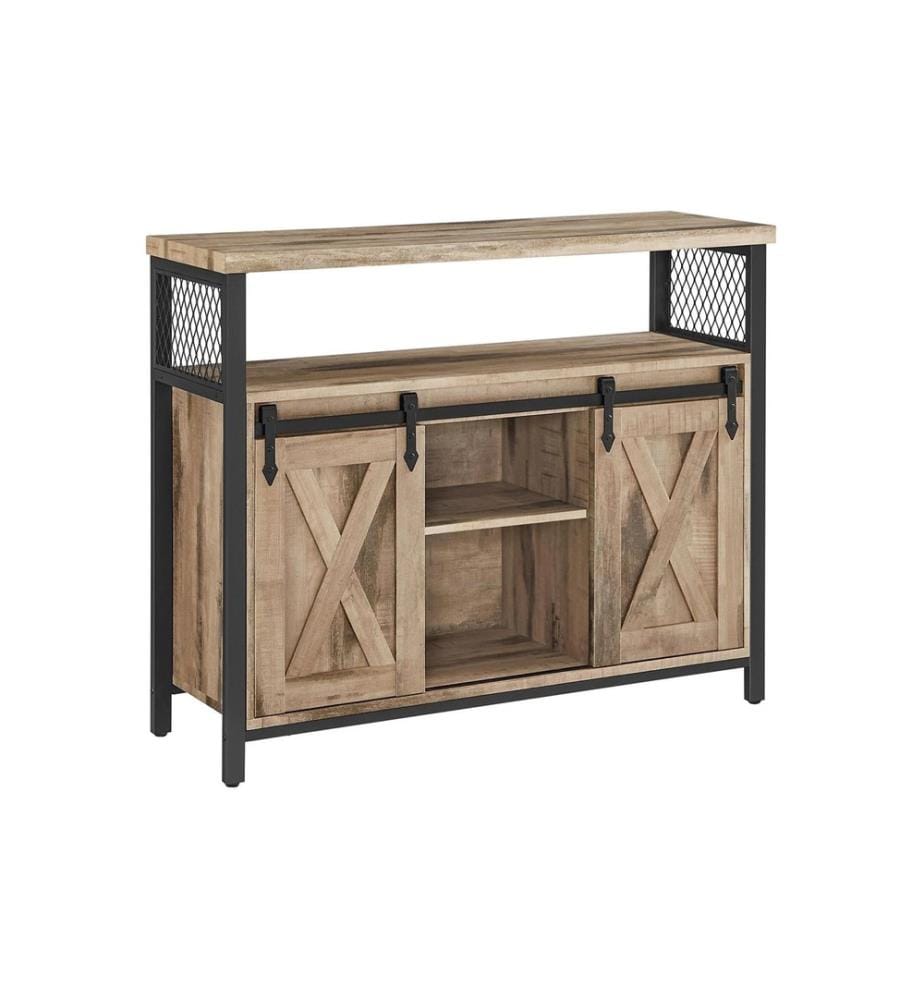 VASAGLE - Commode 100 x 80 cm, Brun/Noir