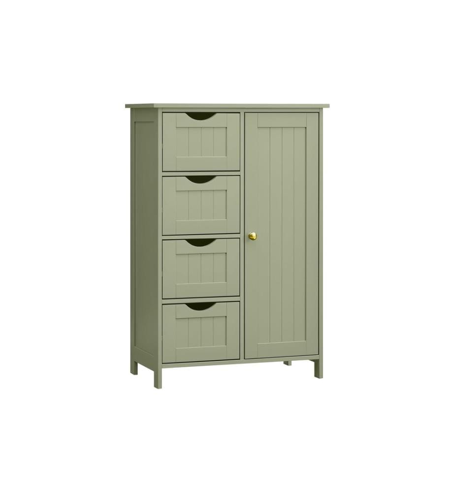 VASAGLE - Armoire de salle de bain 55 x 82 cm, Vert