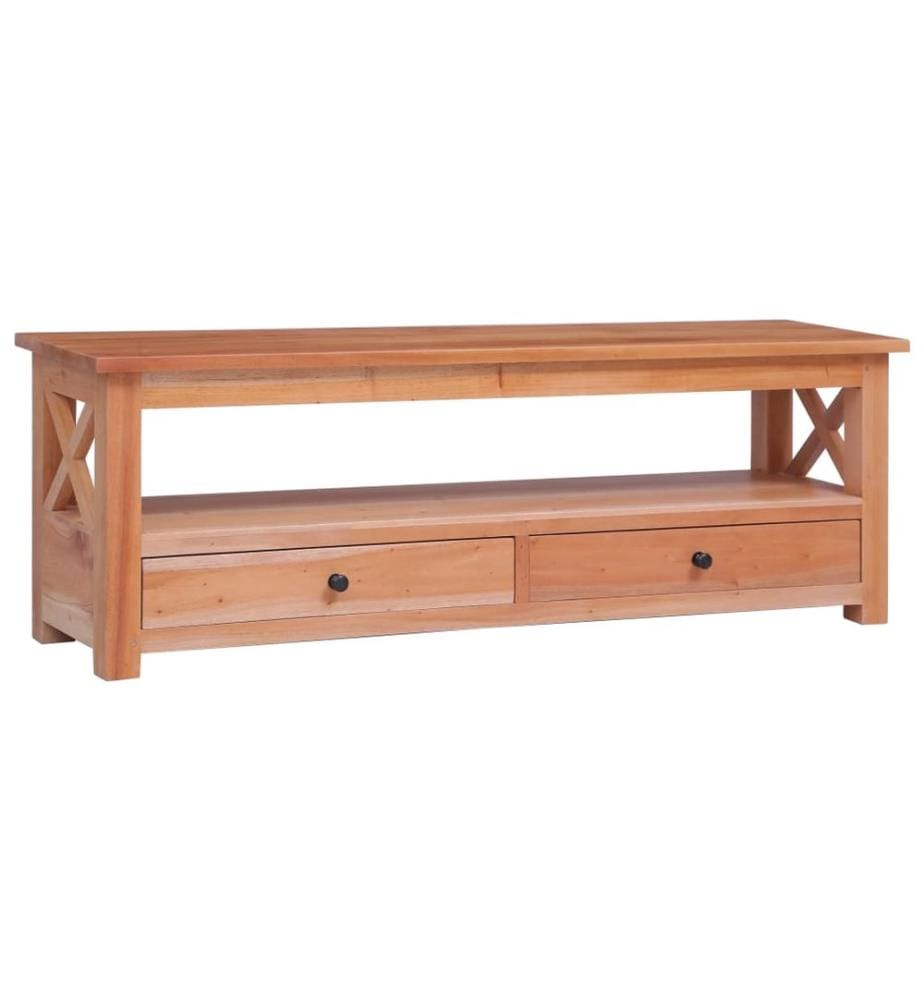 Meuble TV 120x30x40 cm Bois d'acajou massif