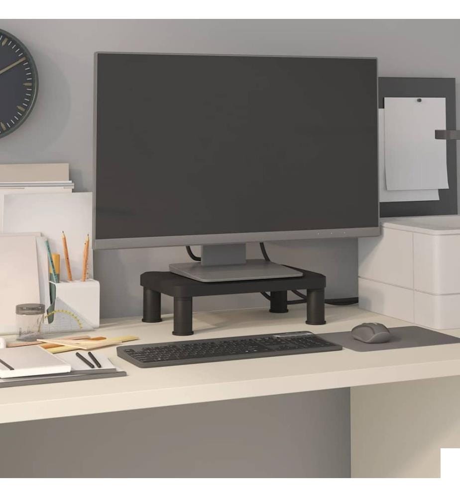 Support de moniteur Noir 38x24x10,5 cm