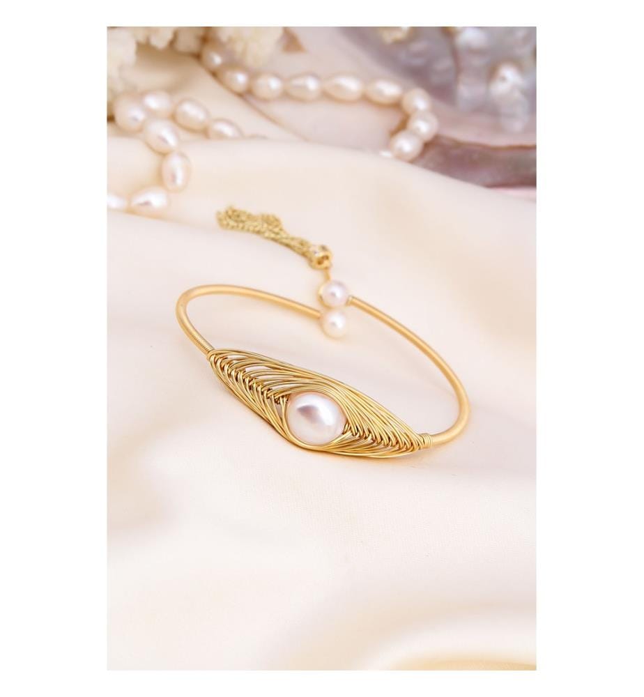 Bracelet de perles - Blanc
