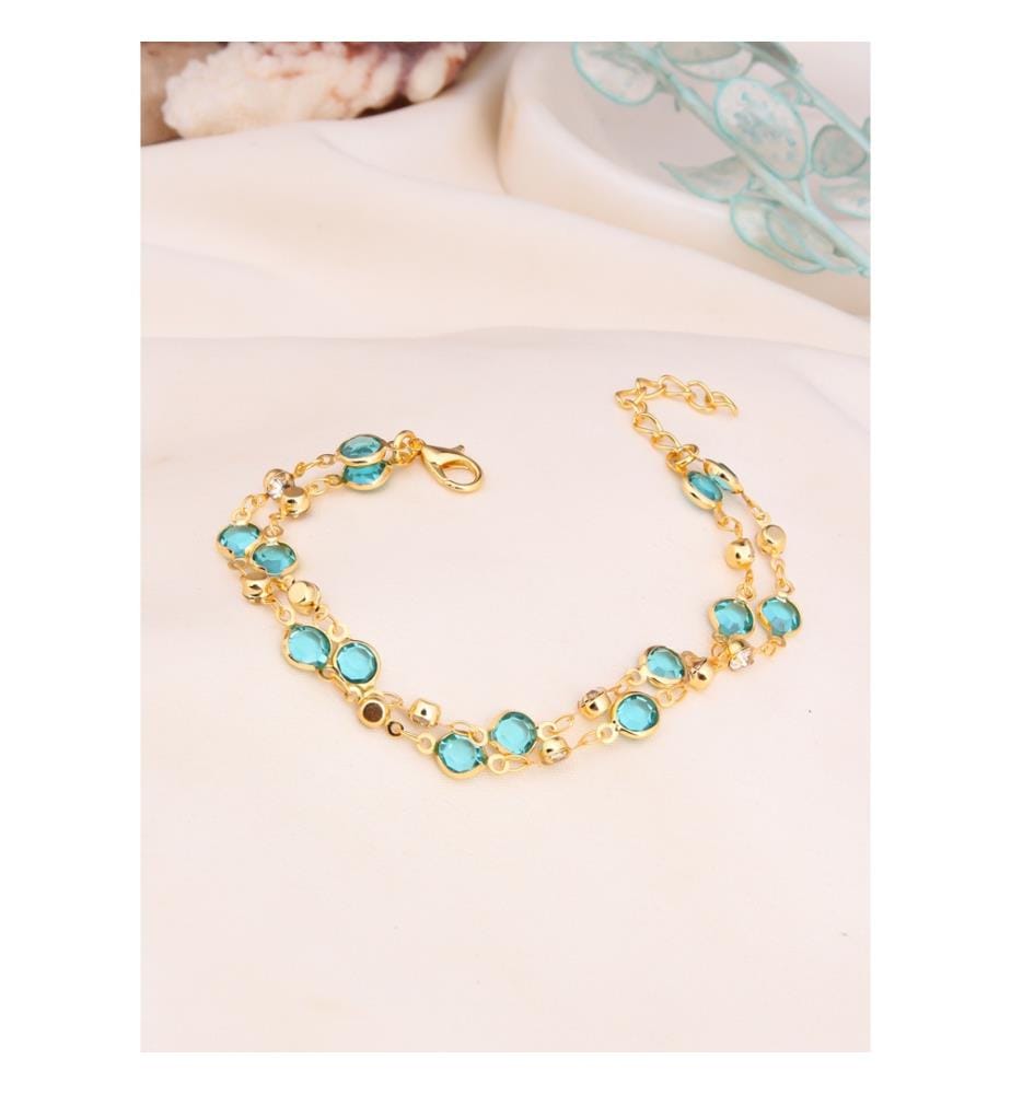Bracelet en cristal - Bleu clair
