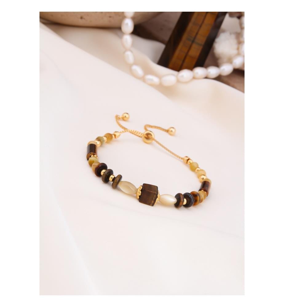 Bracelet d'agate indienne - Multicolore