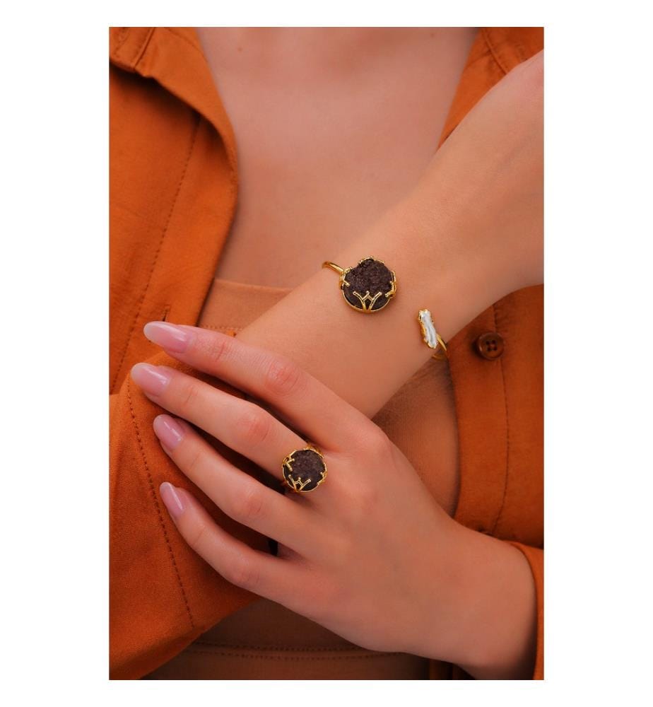 Set de Perle et Quartz - Noir et Blanc