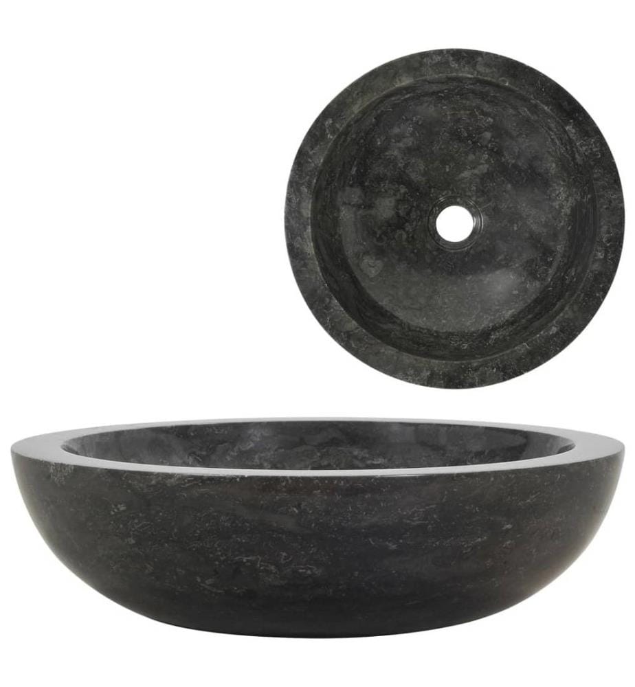 Évier 40 x 12 cm Marbre Noir