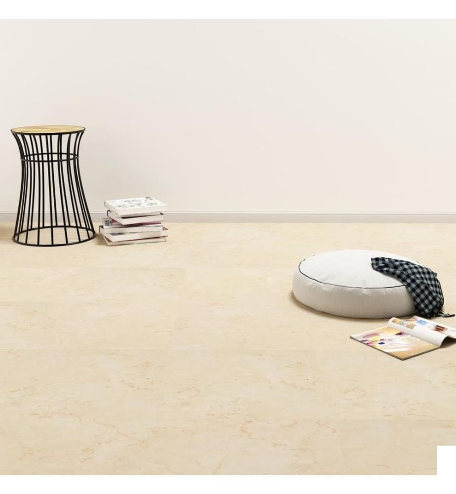 Planches de plancher autoadhésives 20 pcs PVC 1,86 m² Beige