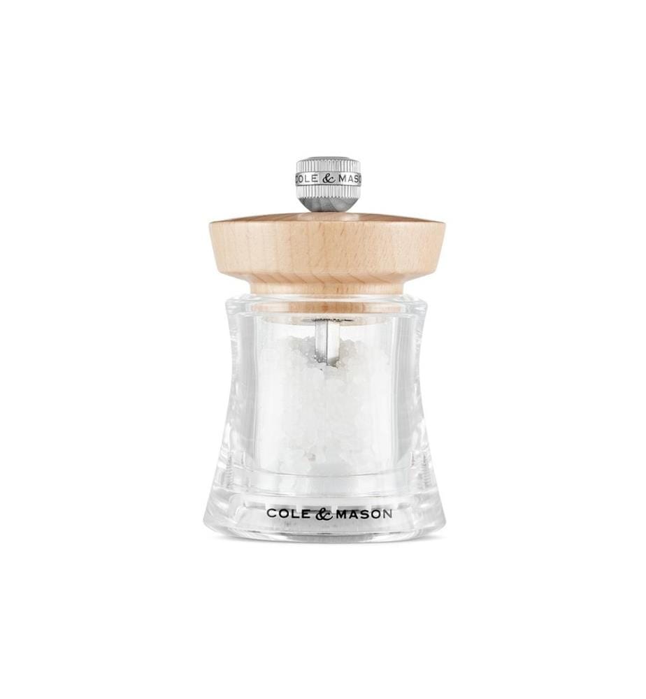 Cole&Mason Moulin à sel Holborn 9.5 cm, Beige/Transparent;