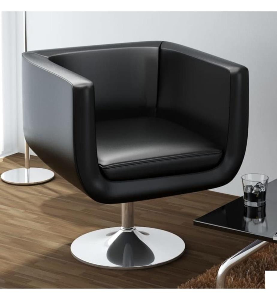 Chaise de bar Noir Similicuir