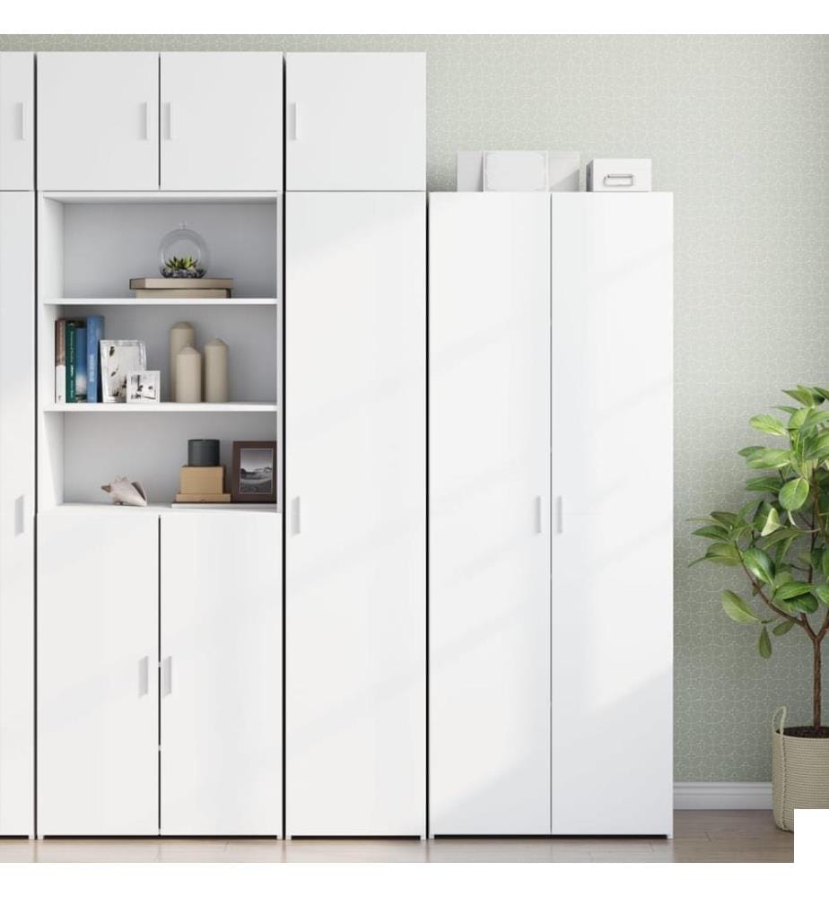 Armoire de rangement mince blanc 40x42,5x225 cm